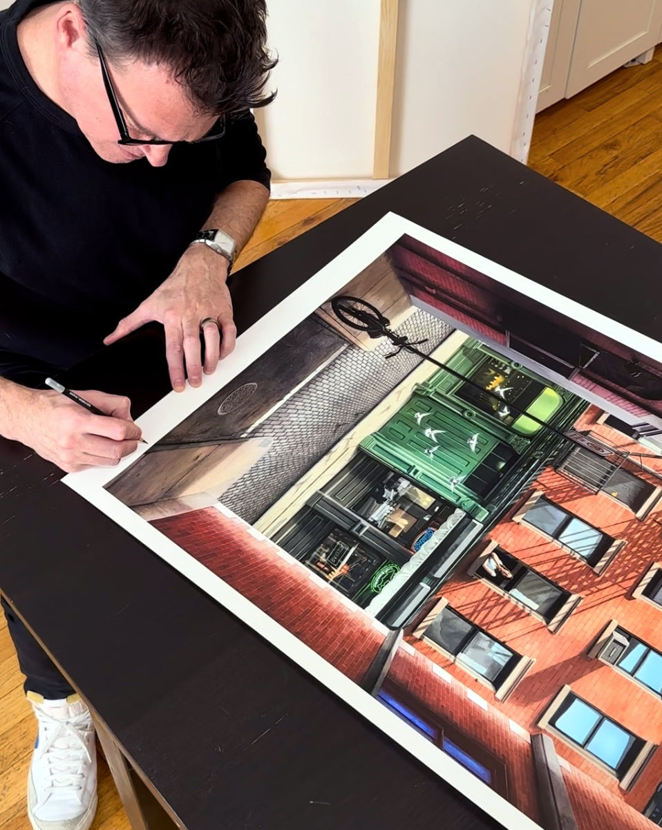 Fine art print. “Soho Alley Birds”.