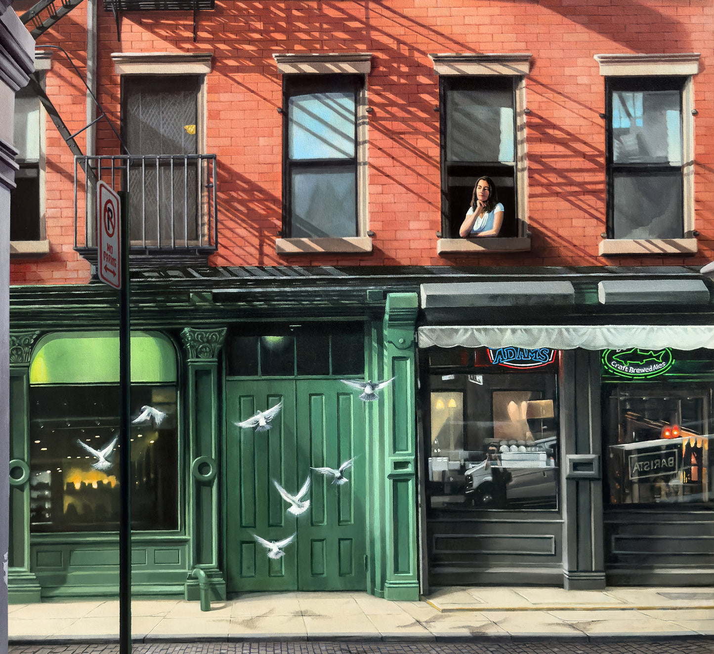 Fine art print. “Soho Alley Birds”.